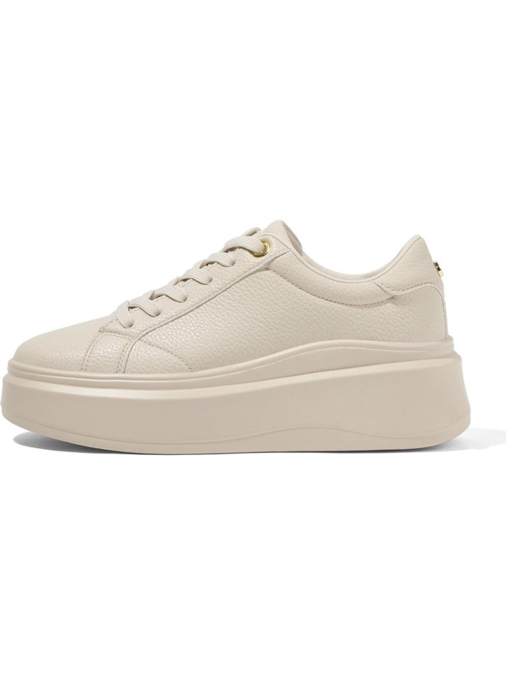 🆕Women's Beige Platform Fashion Sneakers Classic Low Top Thick Sole Casual